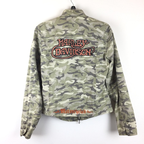 camo harley davidson jacket